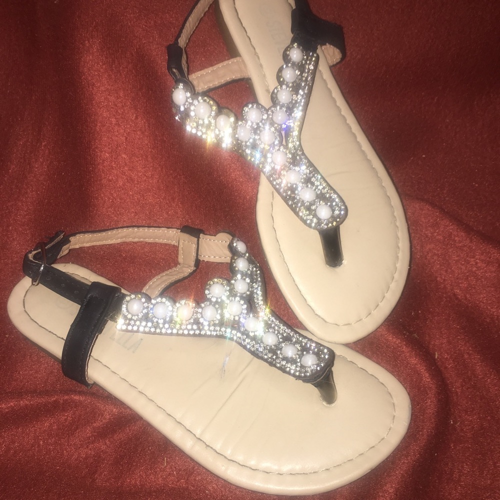 Sparkle Sandals Girls Size 13 Gently Worn